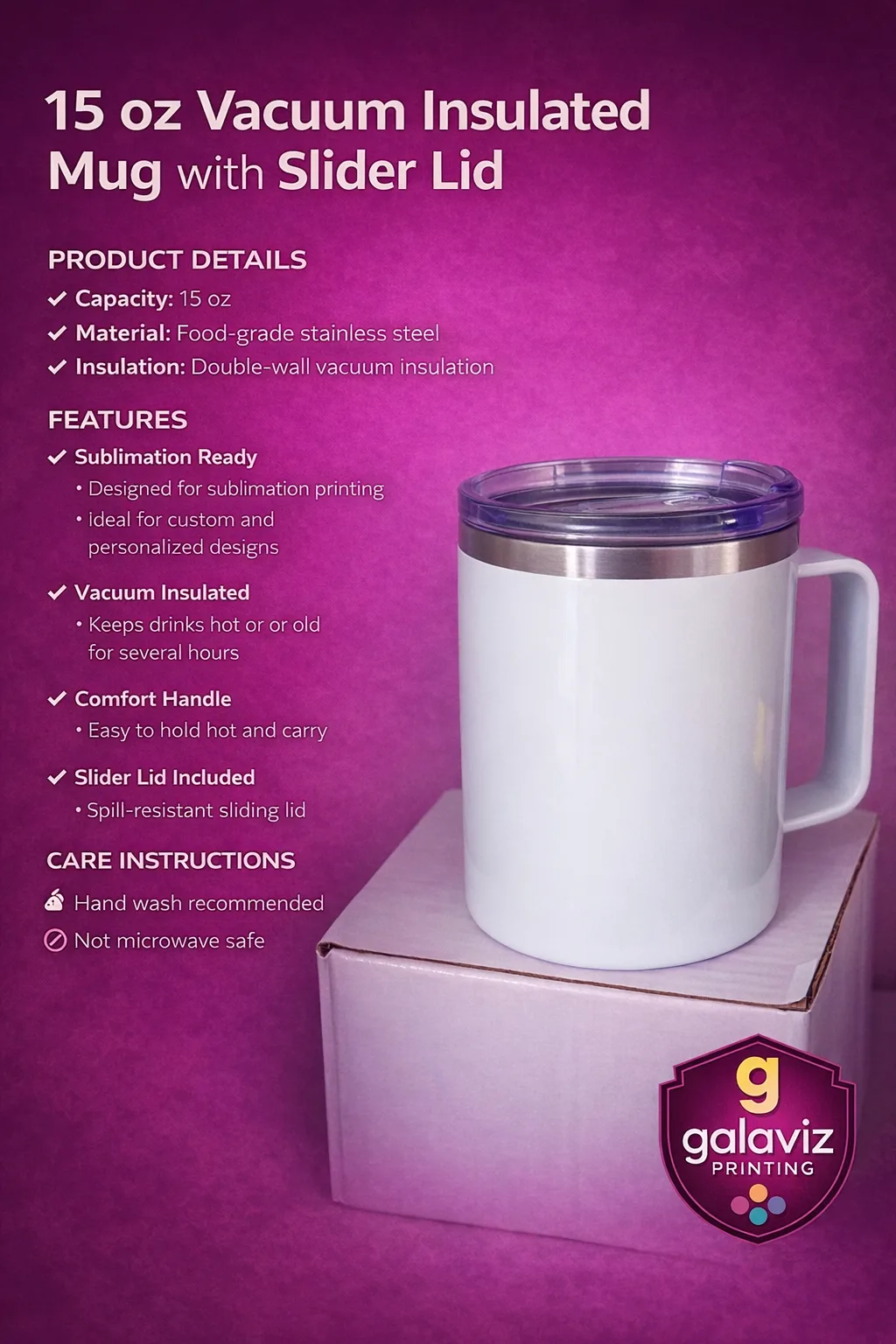Taza de Café con Tapa — especificaciones